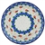 Polish Pottery 8" Dessert Plate. Hand made in Poland and artist initialed.