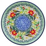 Polish Pottery 6" Bread & Butter Plate. Hand made in Poland. Pattern U5067 designed by Maria Starzyk.