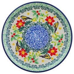 Polish Pottery 6" Bread & Butter Plate. Hand made in Poland. Pattern U5067 designed by Maria Starzyk.