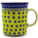 Polish Pottery 15 oz. Everyday Mug. Hand made in Poland and artist initialed.