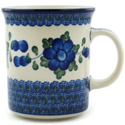 Polish Pottery 15 oz. Everyday Mug. Hand made in Poland and artist initialed.