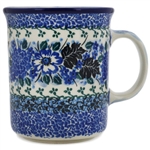 Polish Pottery 15 oz. Everyday Mug. Hand made in Poland. Pattern U3256 designed by Teresa Liana.