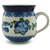 Polish Pottery 11 oz. Bubble Mug. Hand made in Poland and artist initialed.