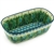 Polish Pottery 7" Loaf Pan. Hand made in Poland. Pattern U803 designed by Krystyna Dacyszyn.