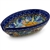 Polish Pottery 5" Spoon Rest. Hand made in Poland. Pattern U1899 designed by Danuta Skiba.