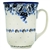 Polish Pottery 16 oz. Bistro Mug. Hand made in Poland and artist initialed.