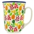 Polish Pottery 16 oz. Bistro Mug. Hand made in Poland. Pattern U4909 designed by Teresa Liana.