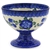 Polish Pottery 4" Pedestal Dessert Bowl. Hand made in Poland and artist initialed.