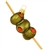 Olives Skewer Glass Ornament