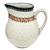 Polish Pottery 3 qt. Pitcher. Hand made in Poland and artist initialed.