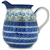 Polish Pottery 1 qt. Pitcher. Hand made in Poland and artist initialed.