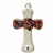 Polish Pottery 5" Cross. Hand made in Poland. Pattern U4650 designed by Teresa Liana.