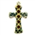 Polish Pottery 5" Cross. Hand made in Poland. Pattern U4740 designed by Teresa Liana.