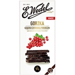 Wedel Premium Dark Chocolate Bar With Red Currants 100g/3.53oz.