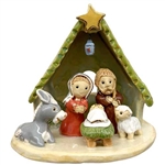 Artistic Ceramic Nativity 4"