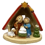 Artistic Ceramic Nativity 4"