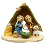 Artistic Ceramic Nativity 4"