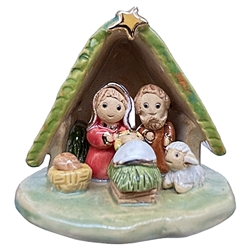 Artistic Ceramic Nativity 2" Tall