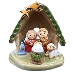Artistic Ceramic Nativity 2" Tall