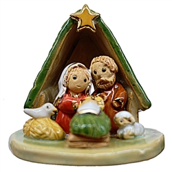 Artistic Ceramic Nativity 2" Tall