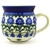 Polish Pottery 11 oz. Bubble Mug. Hand made in Poland and artist initialed.