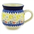 Polish Pottery 11 oz. Bubble Mug. Hand made in Poland and artist initialed.