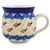 Polish Pottery 11 oz. Bubble Mug. Hand made in Poland and artist initialed.