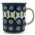 Polish Pottery 8 oz. Everyday Mug. Hand made in Poland and artist initialed.