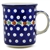 Polish Pottery 8 oz. Everyday Mug. Hand made in Poland and artist initialed.