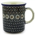 Polish Pottery 8 oz. Everyday Mug. Hand made in Poland and artist initialed.