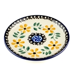 Polish Pottery Stoneware Plate 4 in.