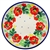 Polish Pottery 4" Plate. Hand made in Poland and artist initialed.