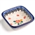 Polish Pottery 3" Condiment Dish. Hand made in Poland and artist initialed.