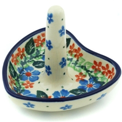 Polish Pottery 3" Ring Holder. Hand made in Poland and artist initialed.