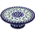 Polish Pottery 8" Cake Plate/Stand. Hand made in Poland and artist initialed.