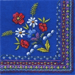 Polish Folk Art Luncheon Napkins (package of 20)  'Pieninski Mountain Embroidery Folk''