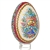 Hand Painted Opole Style Goose Egg - Burgundy And Gold