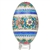 Hand Painted Opole Style Goose Egg - Blue