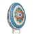 Hand Painted Opole Style Goose Egg - Blue And Gold