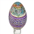 Hand Painted Opole Style Goose Egg - Violet And Gold