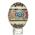 Hand Painted Opole Style Duck Egg - Purple Red And Gold