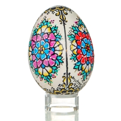 Hand Painted Opole Style Duck Egg - Multicolor