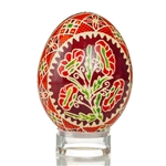 Hand Decorated Ukrainian Design Chicken Egg