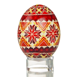 Hand Decorated Ukrainian Design Chicken Egg