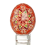 Hand Decorated Ukrainian Design Chicken Egg