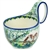 Polish Pottery 14 oz. Soup Bowl with Handle. Hand made in Poland. Pattern U5012 designed by Maria Starzyk.