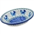 Polish Pottery 5.5" Soap Dish. Hand made in Poland. Pattern U4933 designed by Teresa Liana.