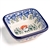 Polish Pottery 3" Condiment Dish. Hand made in Poland and artist initialed.