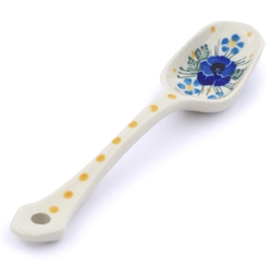 Polish Pottery 5" Sugar Spoon. Hand made in Poland.