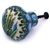 Polish Pottery 1" Drawer Pull Knob. Hand made in Poland. Pattern U803 designed by Krystyna Dacyszyn.